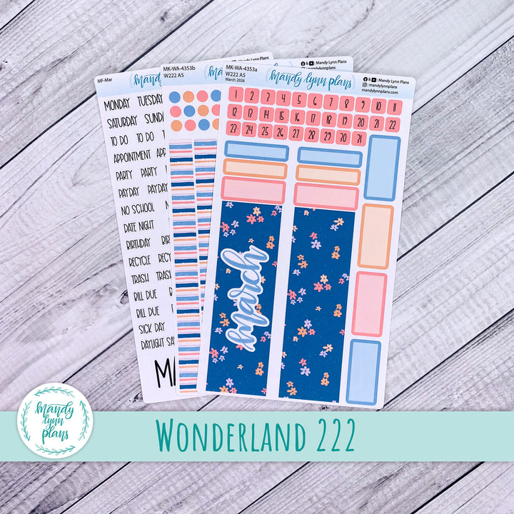 Monthly Kit || Wonderland 222 A5, B6, A6 || Springtime Motifs || 353