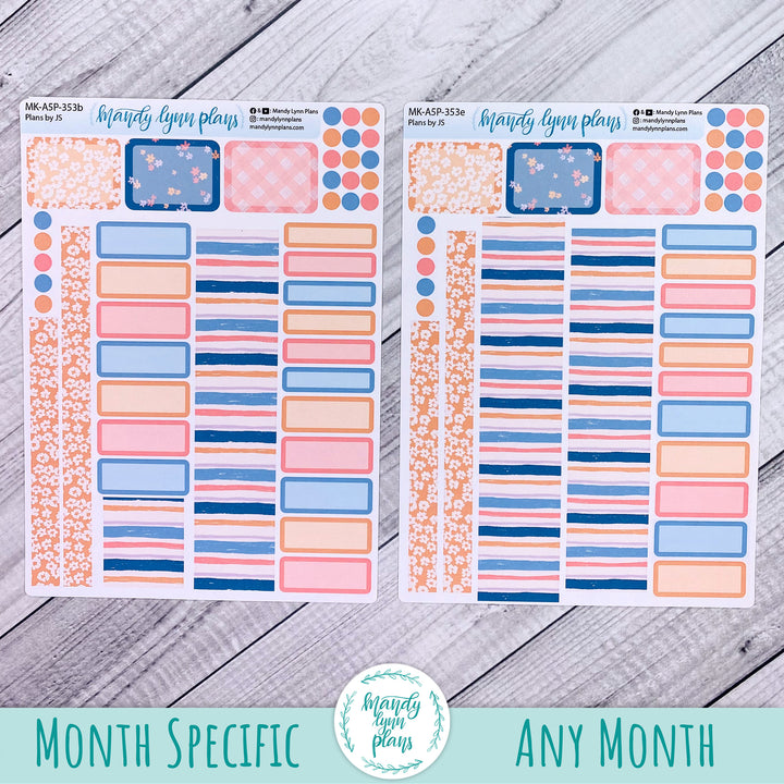 Monthly Kit || A5, B6, A6 Plans by Just Scribble || Springtime Motifs || 353