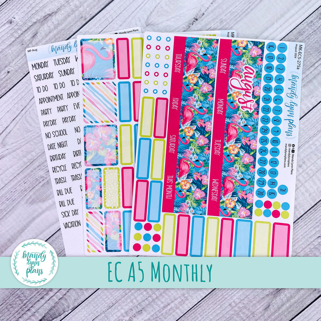 EC A5 August Monthly Kit || Flamingos || MK-EC5-275