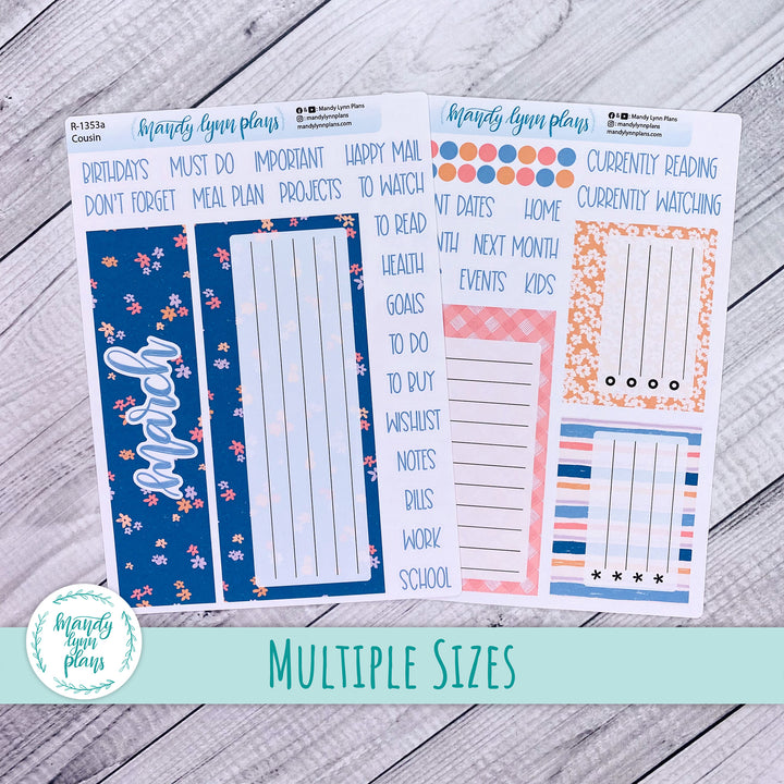 Dashboard Kit || Hobonichi, Common Planner, Wonderland 222, Plans by Just Scribble || Springtime Motifs || 353