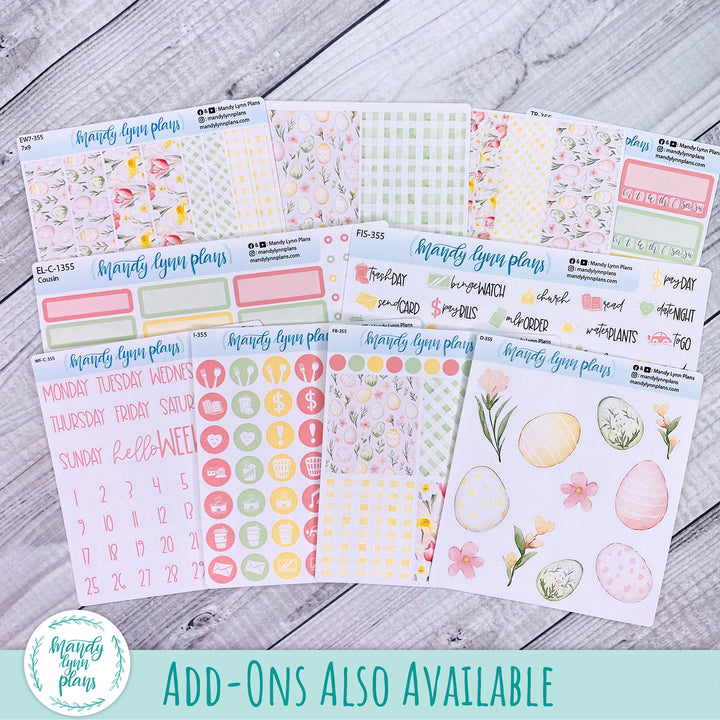 Weekly Kit || A5, B6, A6 Plans by Just Scribble || Happy Easter || 355