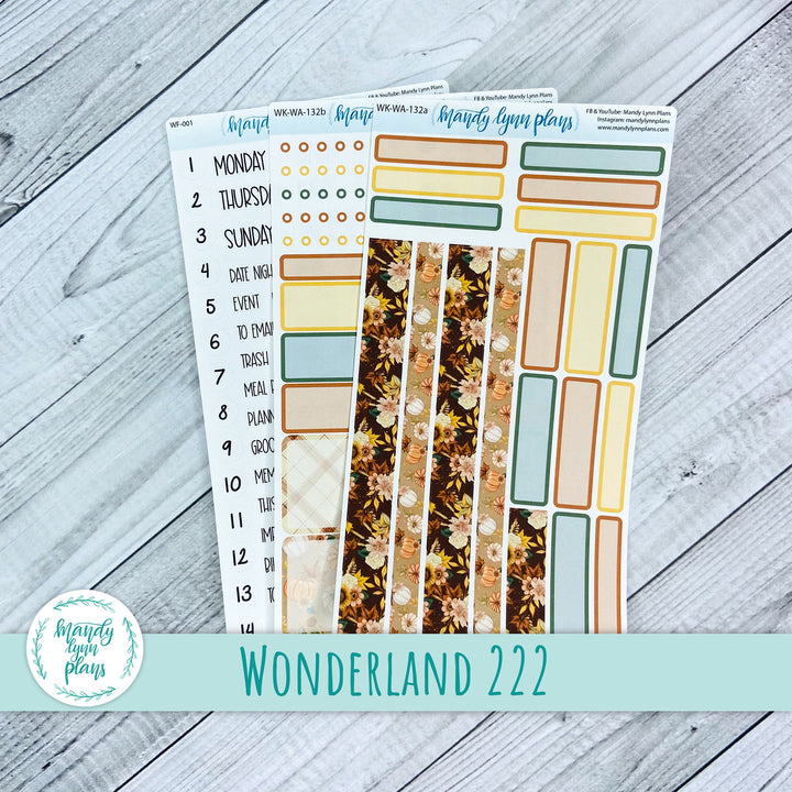 Wonderland 222 Weekly Kit || Hello Fall || 132