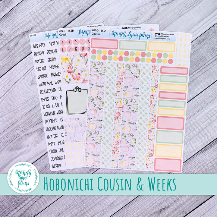 Weekly Kit || Hobonichi Cousin and Weeks || Happy Easter || 355