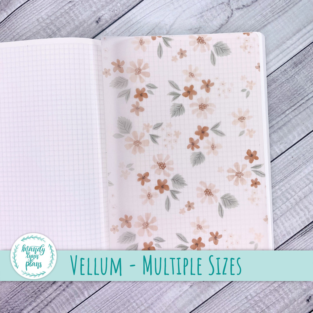 Misty Rose Floral Vellum || 282