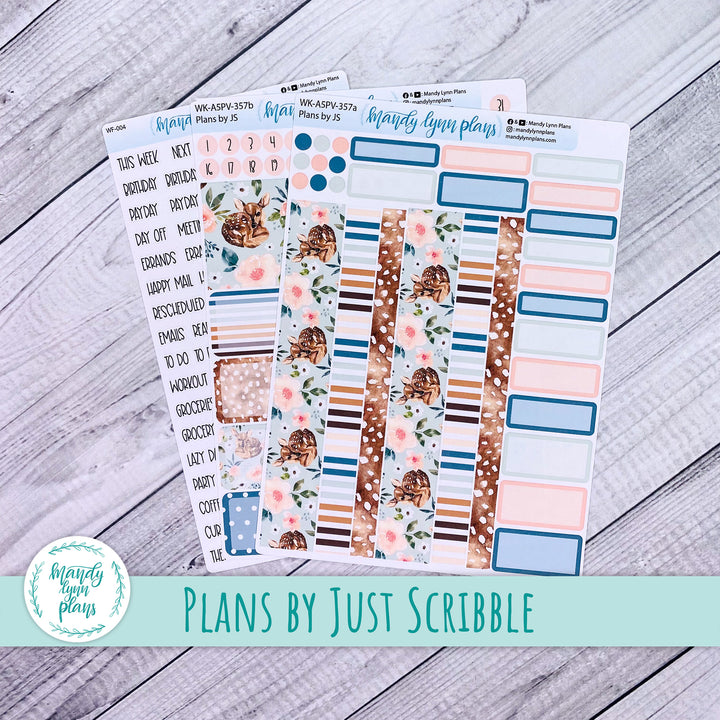 Weekly Kit || A5, B6, A6 Plans by Just Scribble || Fawn || 357