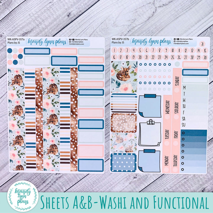 Weekly Kit || A5, B6, A6 Plans by Just Scribble || Fawn || 357