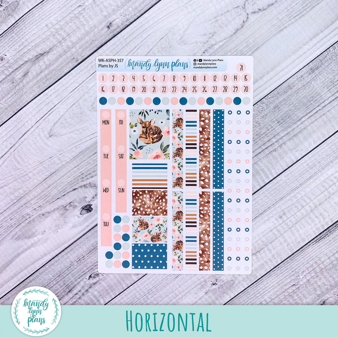 Weekly Kit || A5, B6, A6 Plans by Just Scribble || Fawn || 357