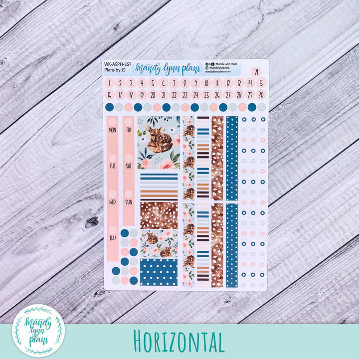 Weekly Kit || A5, B6, A6 Plans by Just Scribble || Fawn || 357