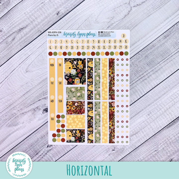 Weekly Kit || A5, B6, A6 Plans by Just Scribble || Honey || 358