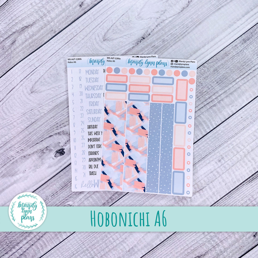 Hobonichi A6 Weekly Kit || Navy Blush || WK-A6T-3280