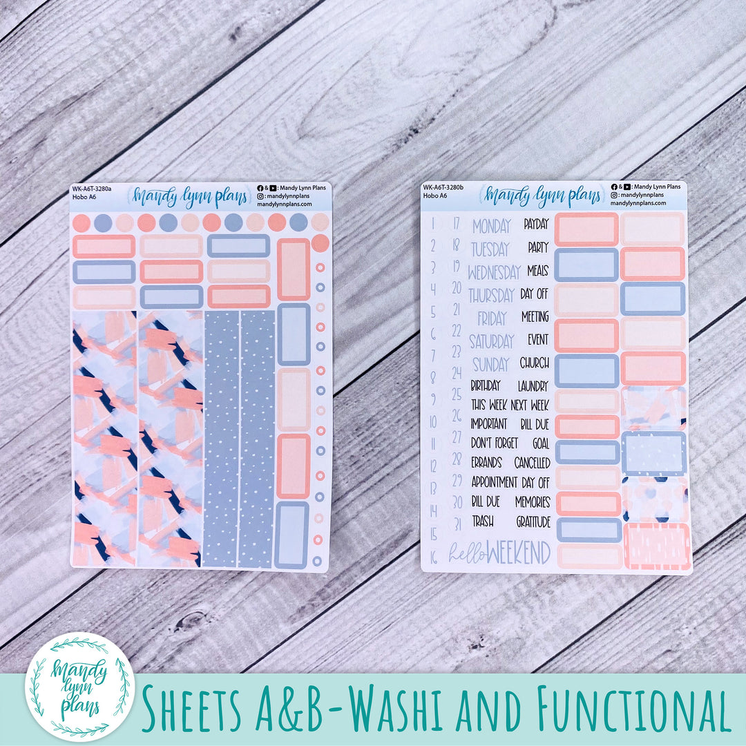 Hobonichi A6 Weekly Kit || Navy Blush || WK-A6T-3280