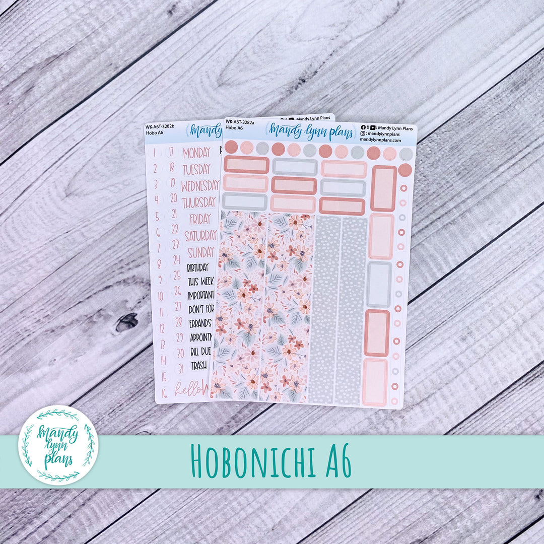 Hobonichi A6 Weekly Kit || Misty Rose Floral || WK-A6T-3282