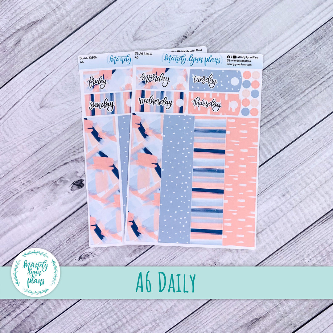 A6 Daily Kit || Navy Blush || DL-A6-3280