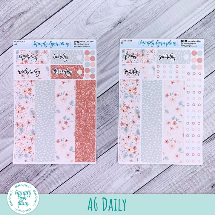 A6 Daily Kit || Misty Rose Floral || DL-A6-3282