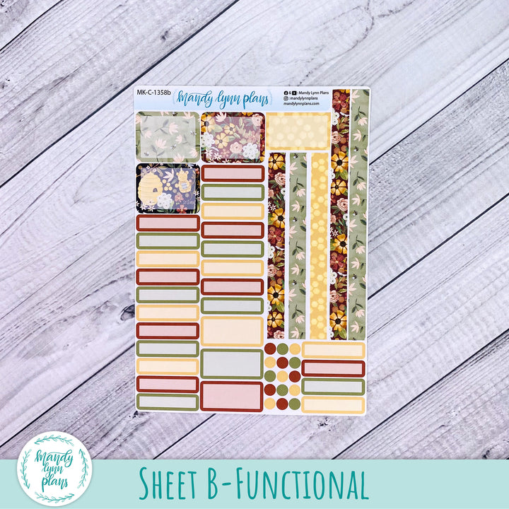 April 2026 or Any Month Monthly Kit || Hobonichi Cousin, Weeks, A6 || Honey || 358