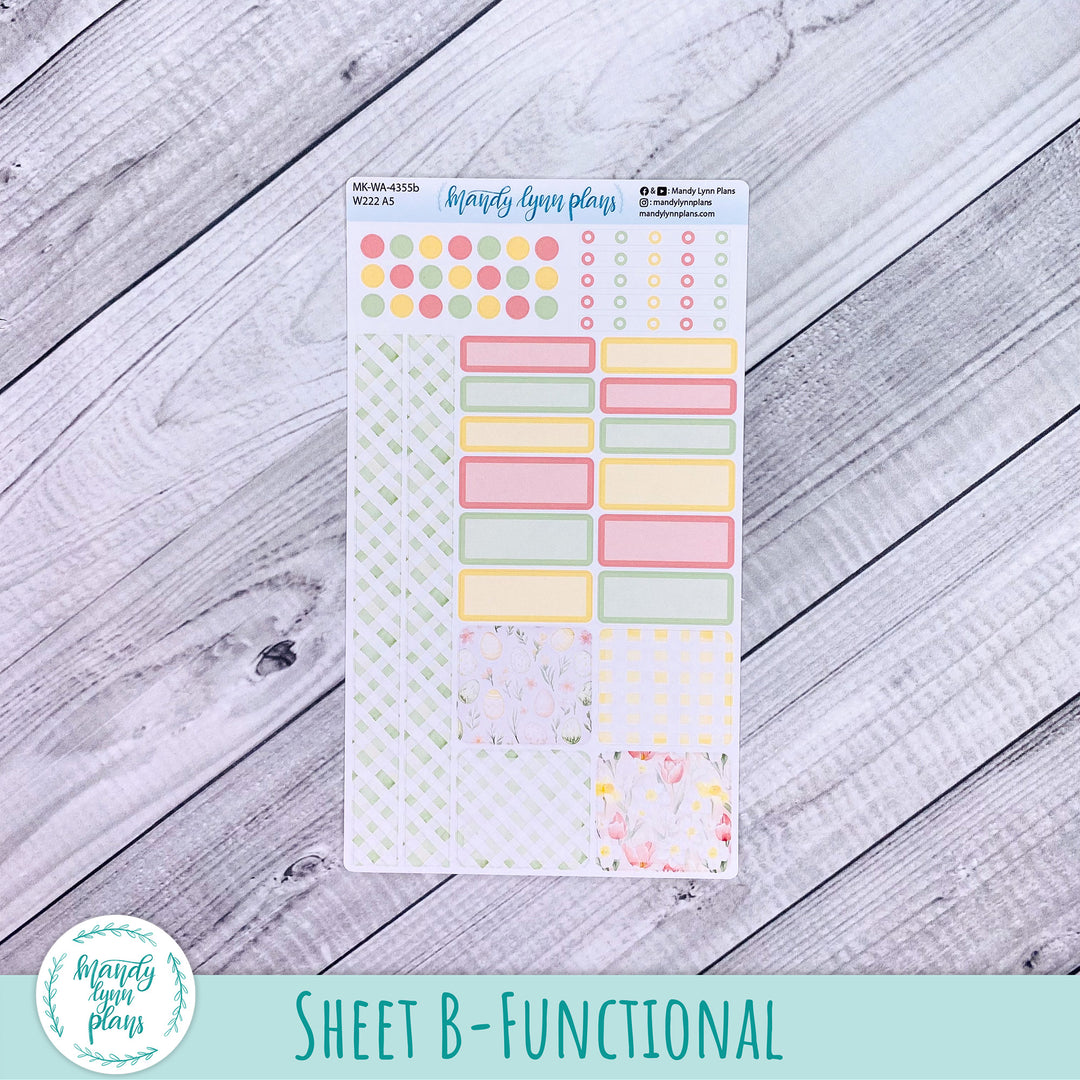 April 2026 or Any Month Monthly Kit || Wonderland 222 A5, B6, A6 || Happy Easter || 355