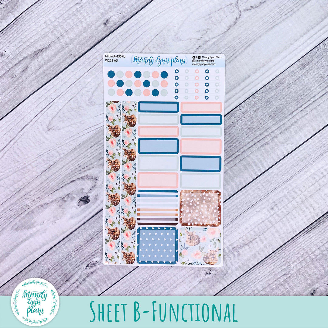 April 2026 or Any Month Monthly Kit || Wonderland 222 A5, B6, A6 || Fawn || 357