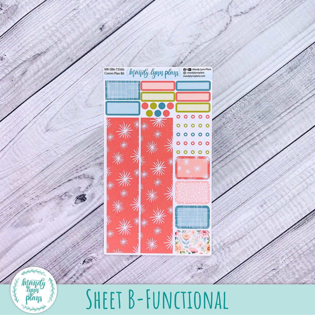 April 2026 or Any Month Monthly Kit || Sterling Ink A5, A5 Slim, B6, B6 Slim, N1, N2 Common Planner || Mid-Century Floral || 356