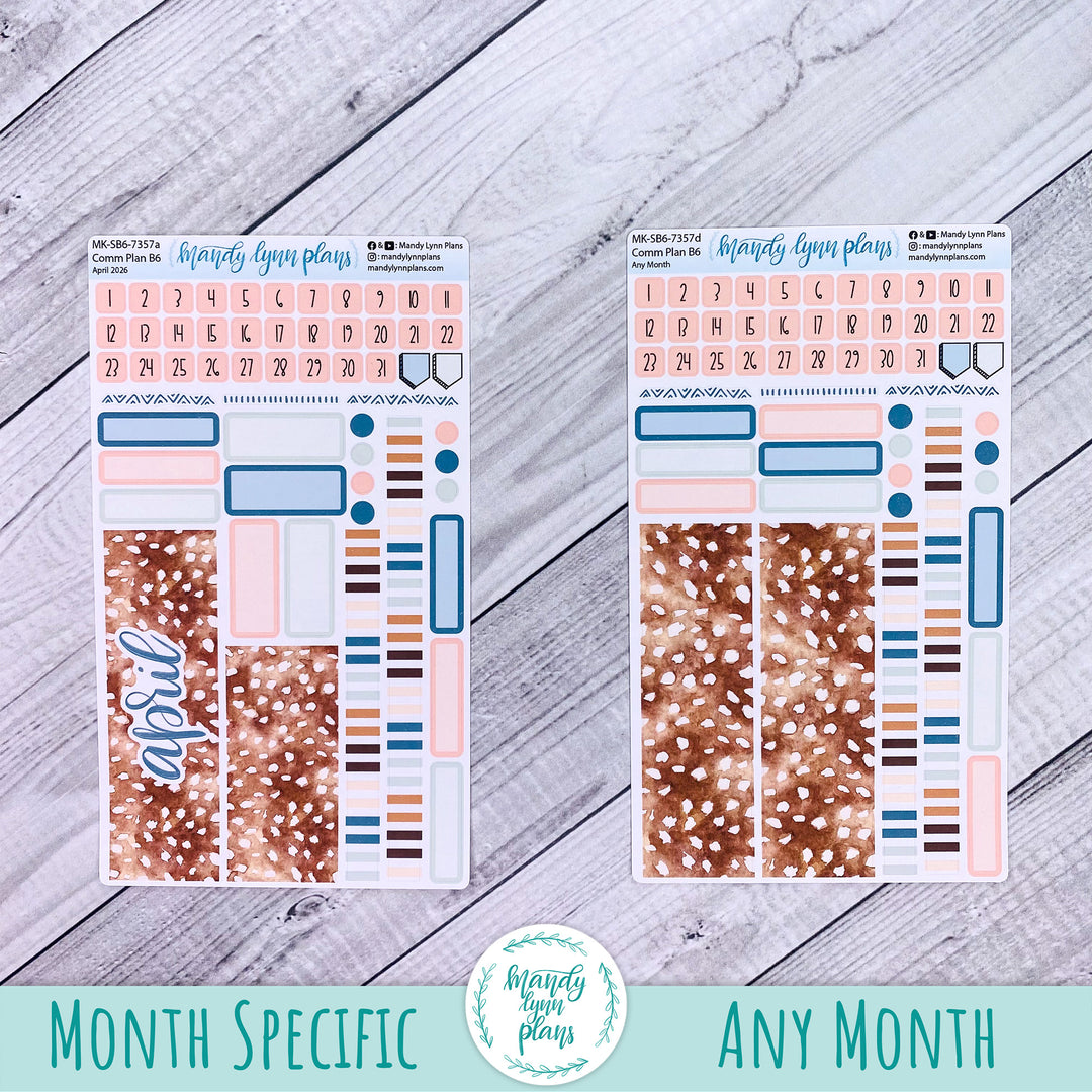 April 2026 or Any Month Monthly Kit || Sterling Ink A5, A5 Slim, B6, B6 Slim, N1, N2 Common Planner || Fawn || 357