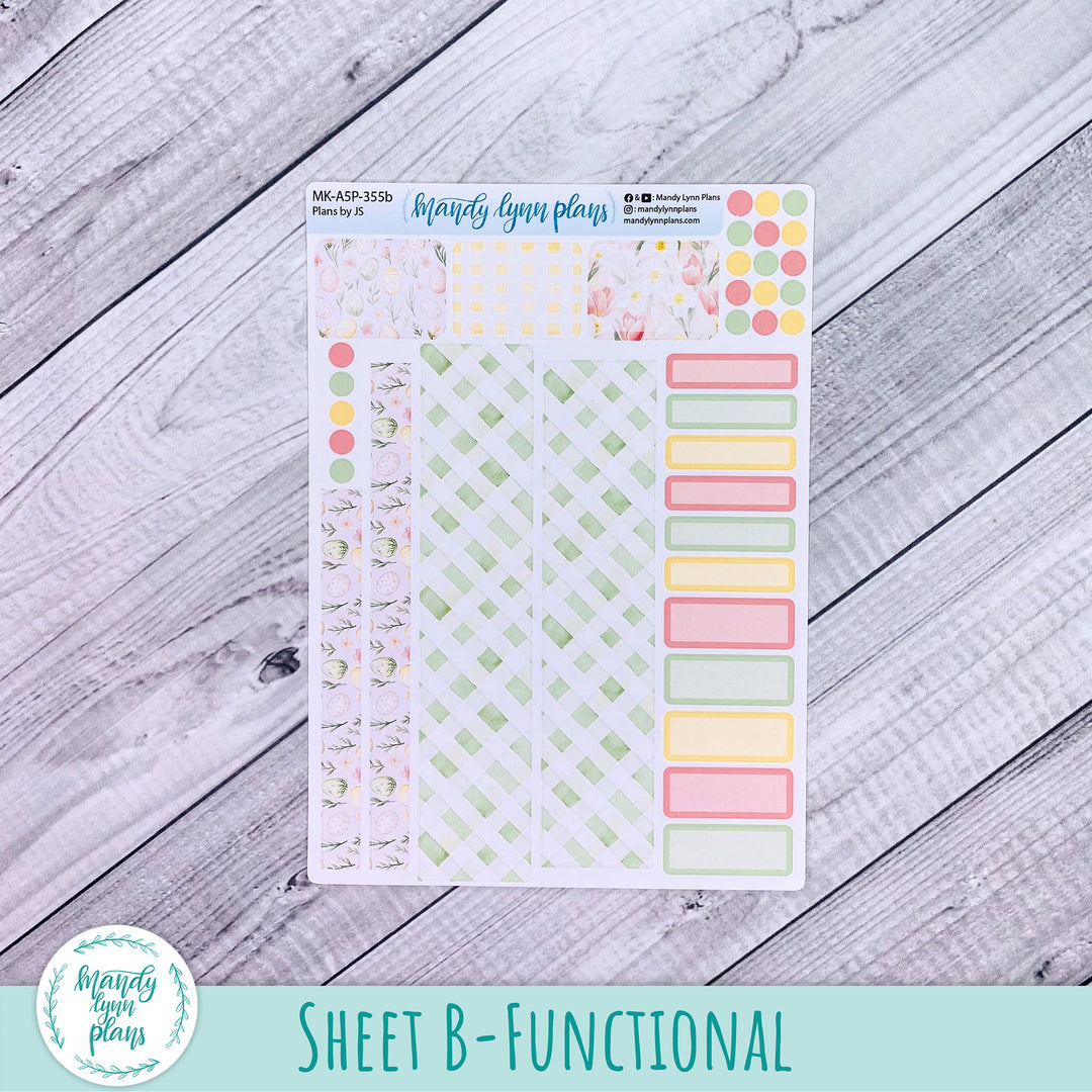 April 2026 or Any Month Monthly Kit || A5, B6, A6 Plans by Just Scribble || Happy Easter || 355