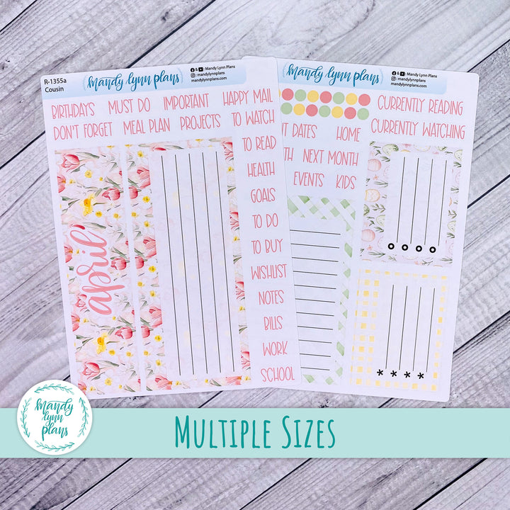 April Dashboard Kit || Hobonichi, Common Planner, Wonderland 222, Plans by Just Scribble || Happy Easter || 355