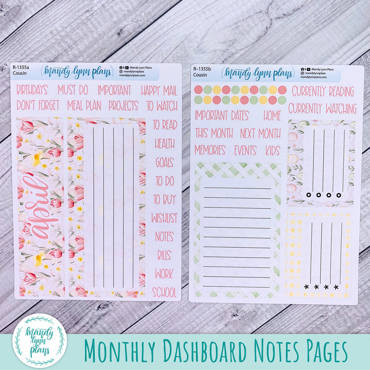 April Dashboard Kit || Hobonichi, Common Planner, Wonderland 222, Plans by Just Scribble || Happy Easter || 355