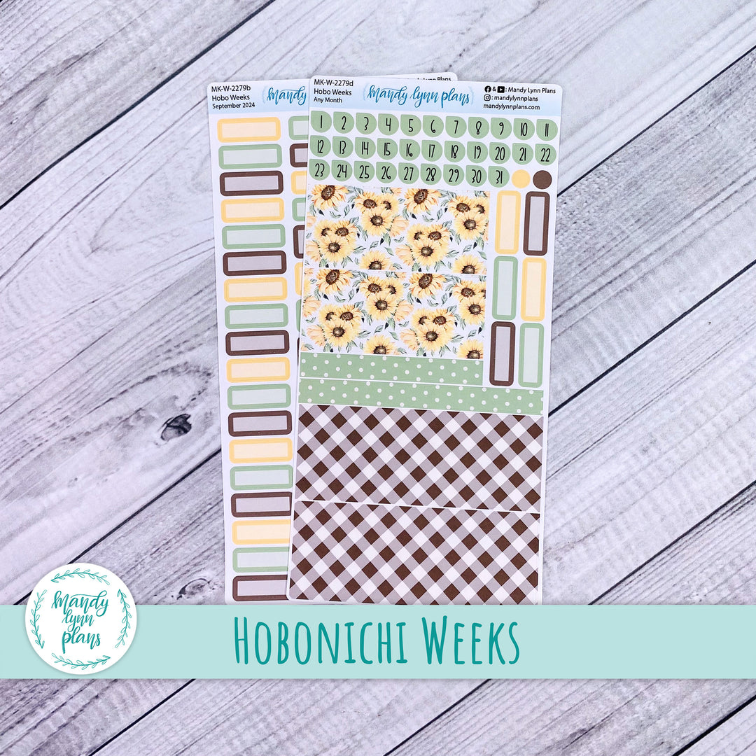 Any Month Hobonichi Weeks Monthly Kit || Sunflower Patch || MK-W-2279