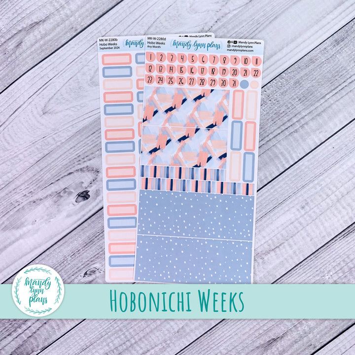 Any Month Hobonichi Weeks Monthly Kit || Navy Blush || MK-W-2280