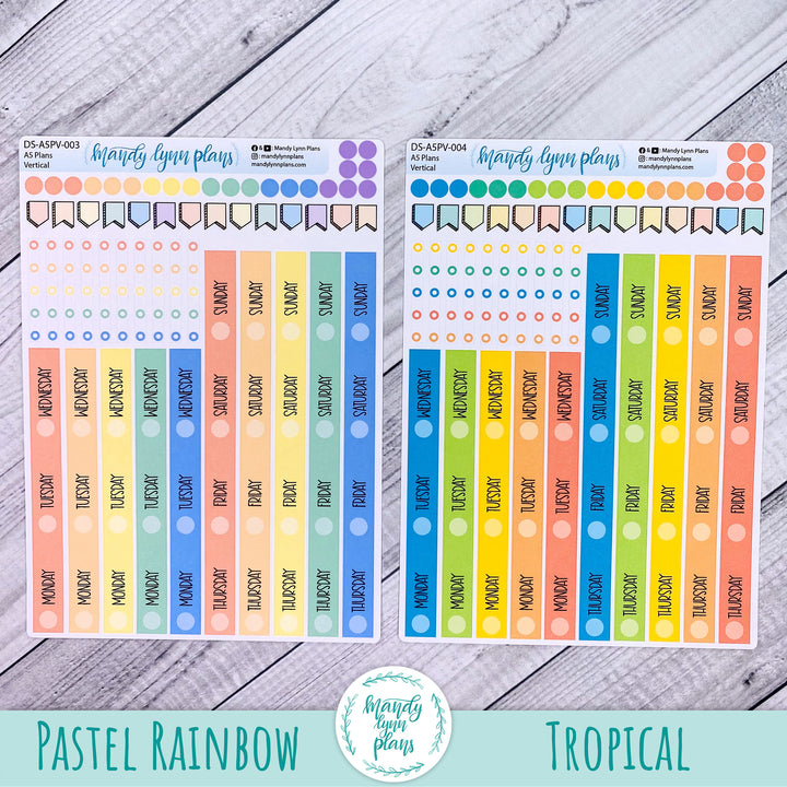 Horizontal and Vertical Plans by Just Scribble Weekly Date Cover Strips
