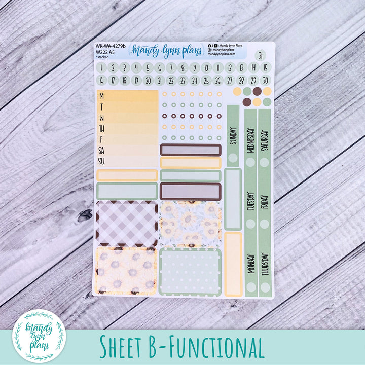 Wonderland 222 Weekly Kit || Sunflower Patch || 279