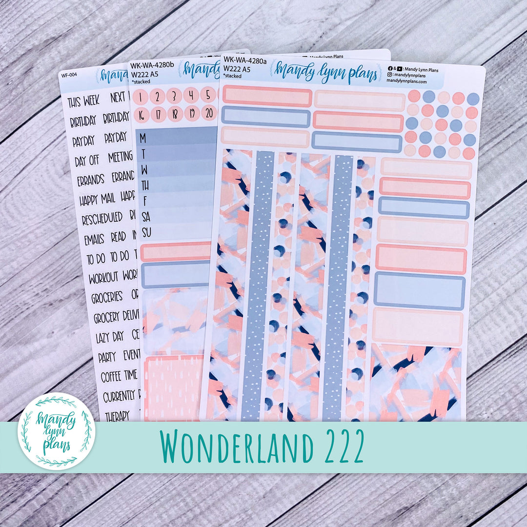 2024  Wonderland 222 Weekly Kit || Navy Blush || 280