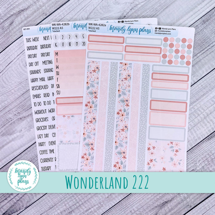 2024  Wonderland 222 Weekly Kit || Misty Rose Floral || 282