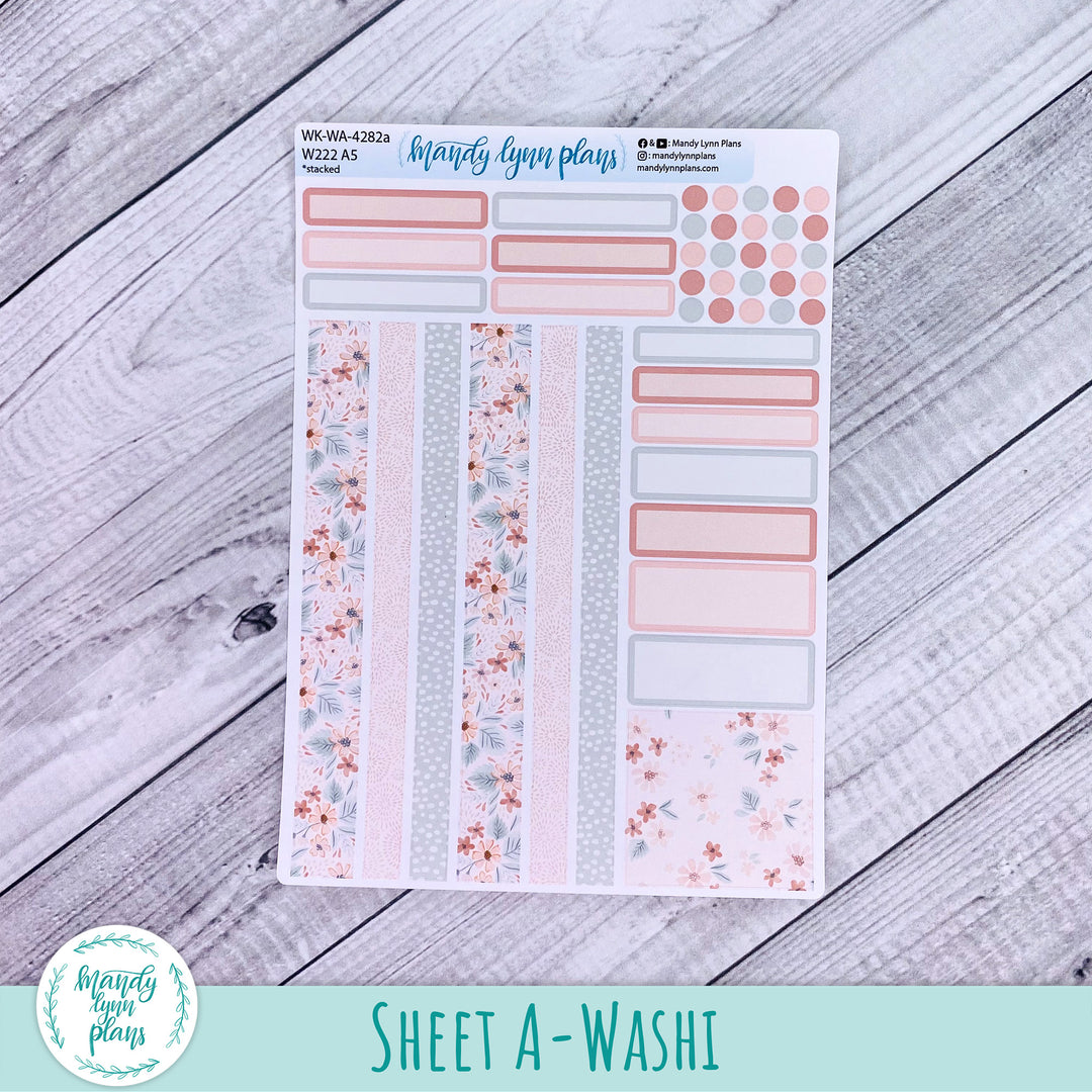 2024  Wonderland 222 Weekly Kit || Misty Rose Floral || 282