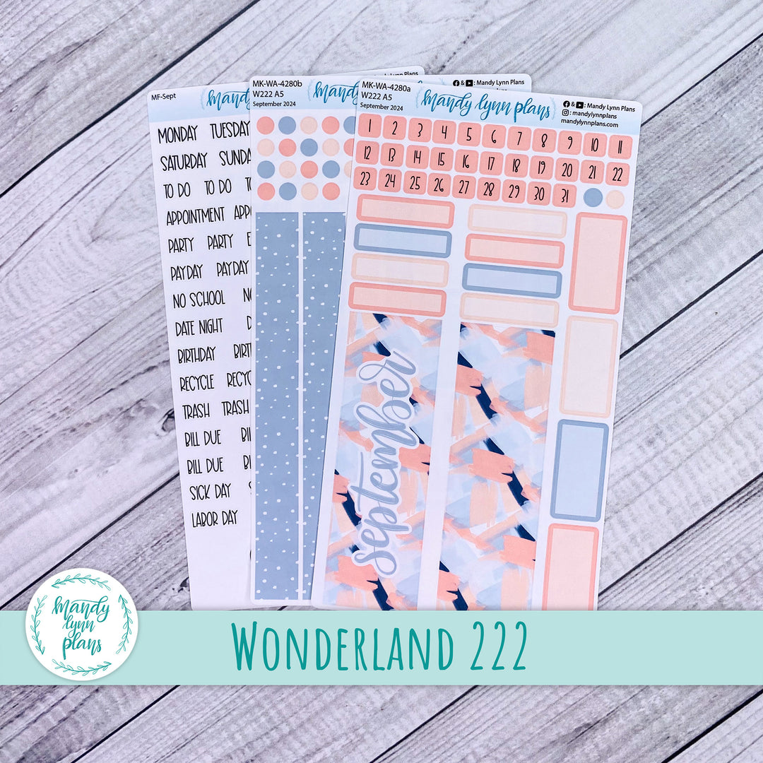 Wonderland 222 September 2024 Monthly Kit || Navy Blush || 280