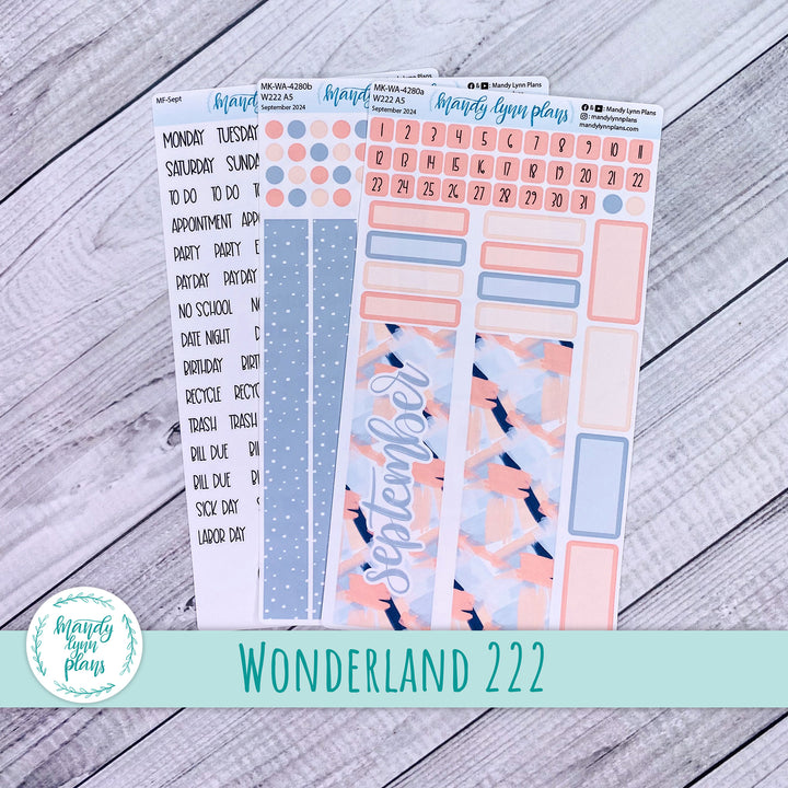 Wonderland 222 September 2024 Monthly Kit || Navy Blush || 280