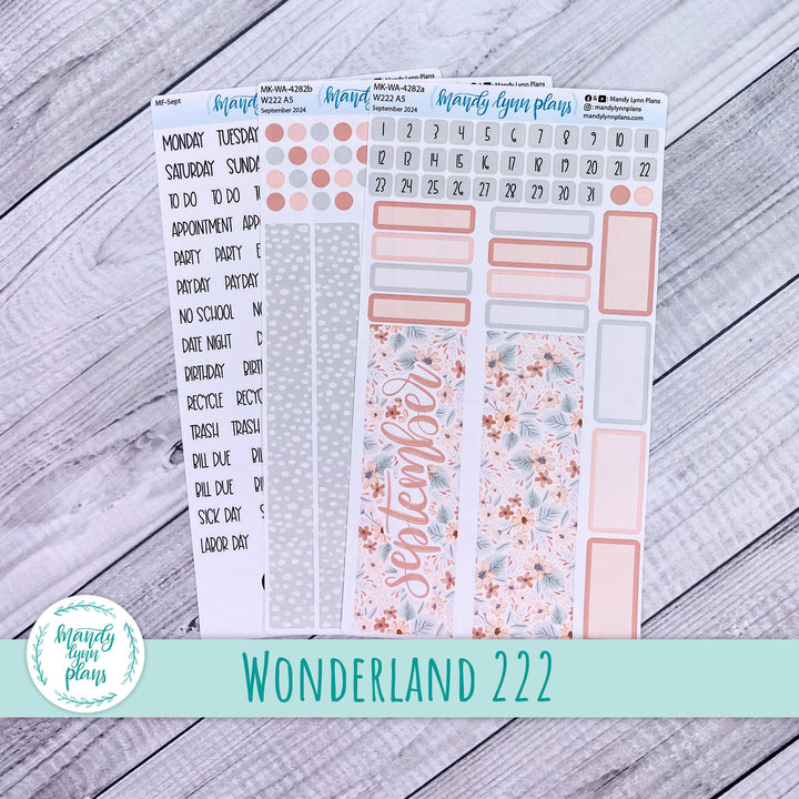 Wonderland 222 September 2024 Monthly Kit || Misty Rose Floral || 282