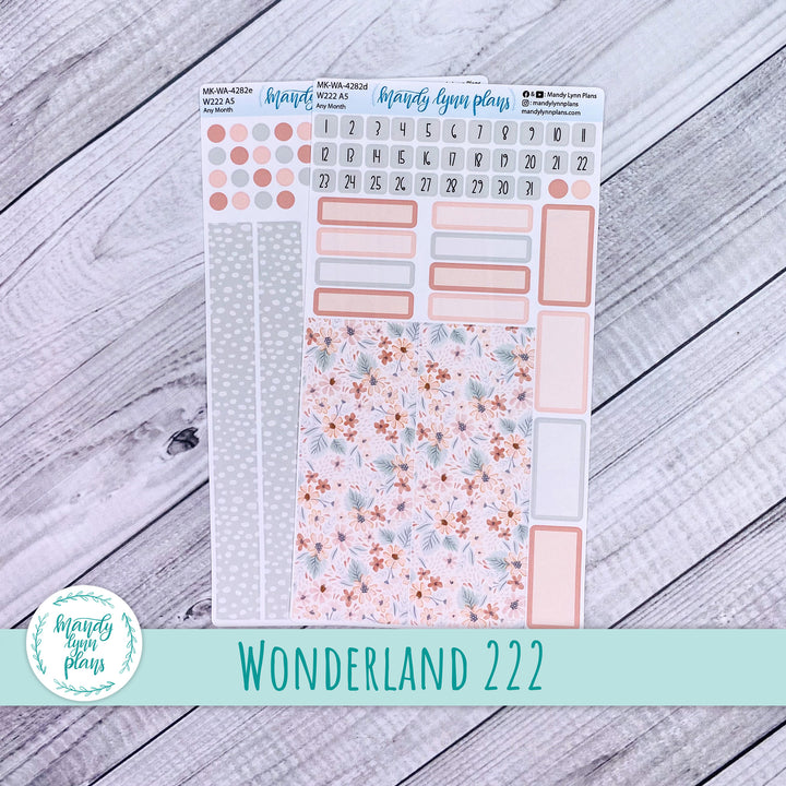 2024 Any Month Wonderland 222 Monthly Kit || Misty Rose Floral || 282