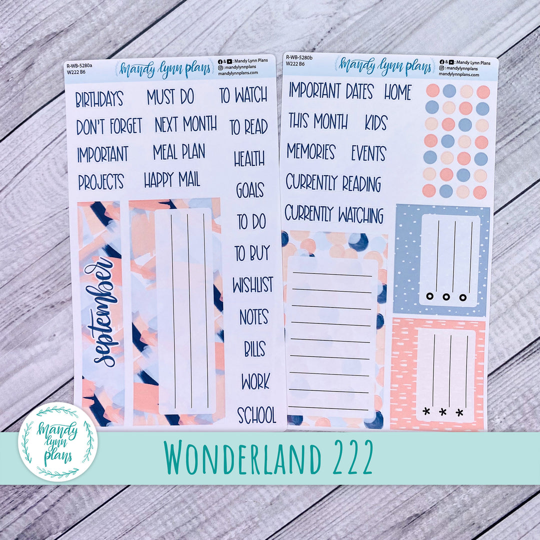 2024  September Wonderland 222 Dashboard || Navy Blush || 280