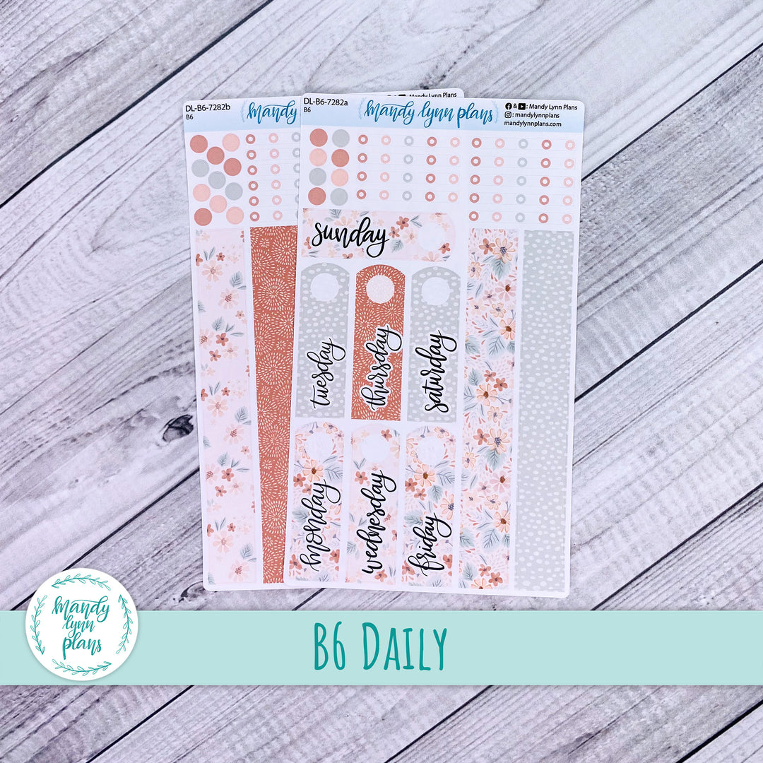 B6 Daily Kit || Misty Rose Floral || DL-B6-7282