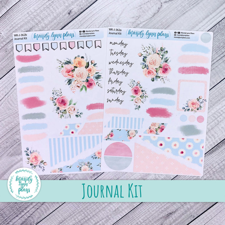 Pink Rosettes Journal Kit || WK-J-362