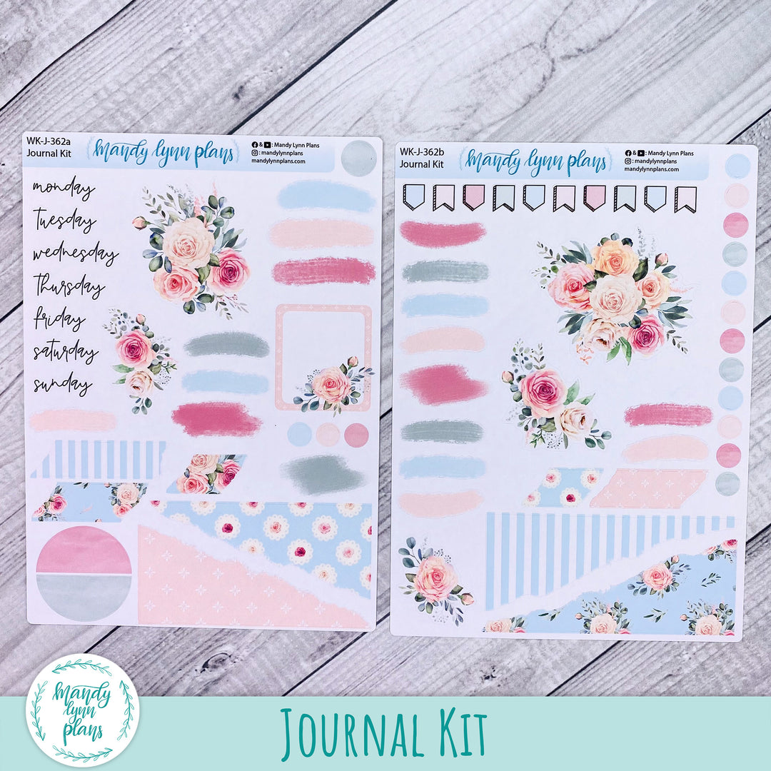 Pink Rosettes Journal Kit || WK-J-362