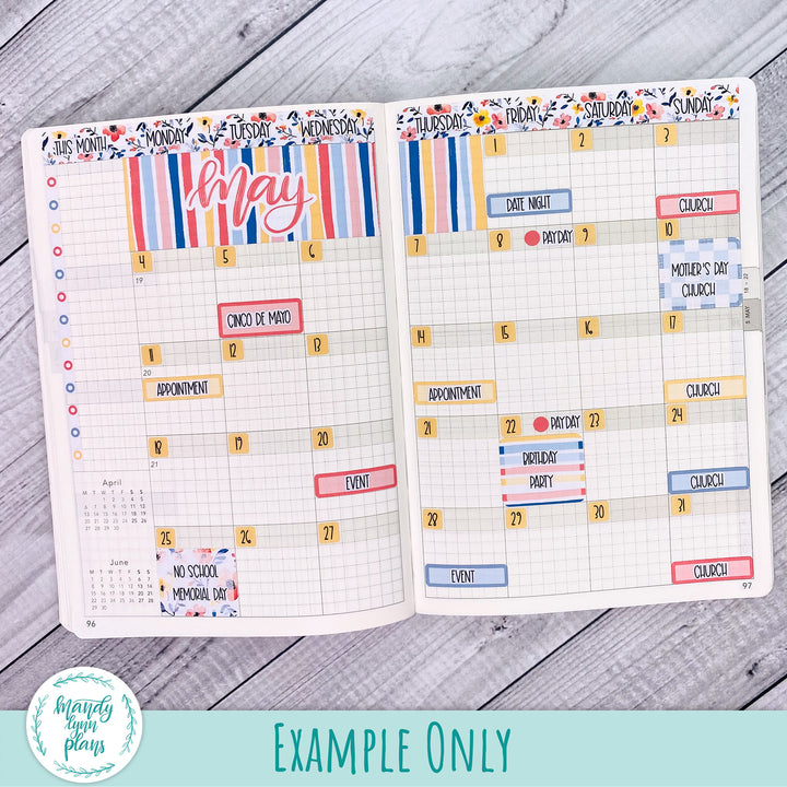 May 2026 or Any Month Monthly Kit || Wonderland 222 A5, B6, A6 || Positivi-tea || 360