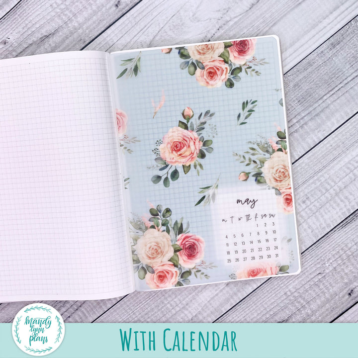 Pink Rosettes Vellum || 362