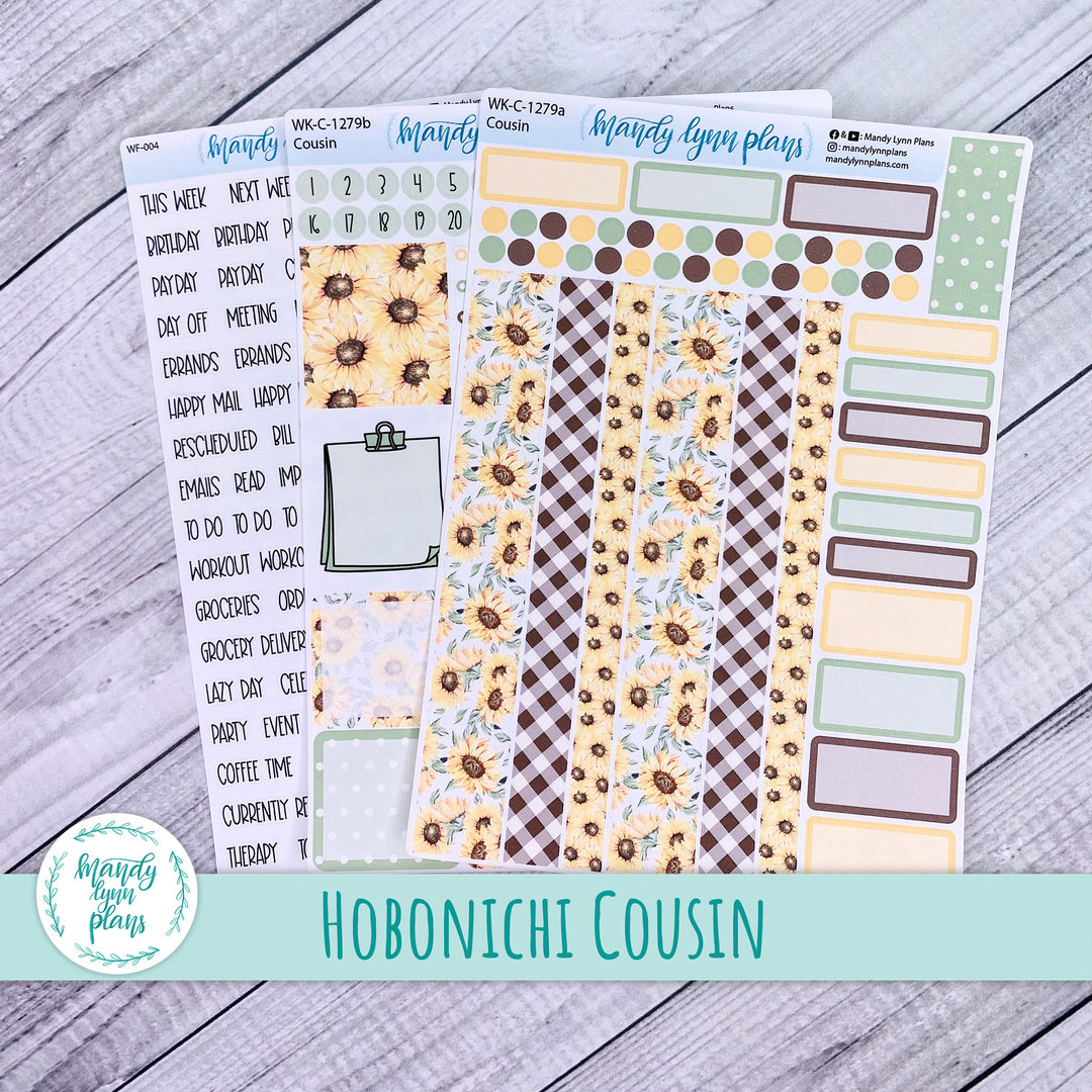 Hobonichi Cousin Weekly Kit || Sunflower Patch || WK-C-1279