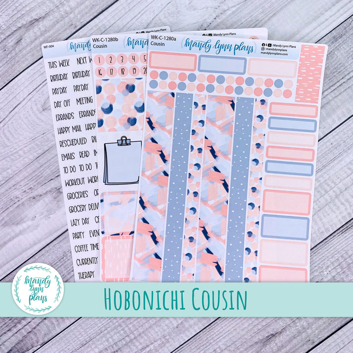 Hobonichi Cousin Weekly Kit || Navy Blush || WK-C-1280