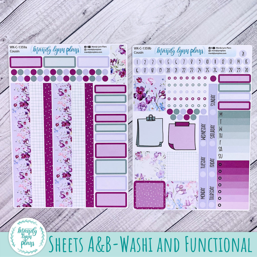 Weekly Kit || Hobonichi Cousin and Weeks || Ardent Botanicals || 359