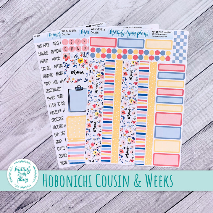Weekly Kit || Hobonichi Cousin and Weeks || Mama's Blossoms || 361