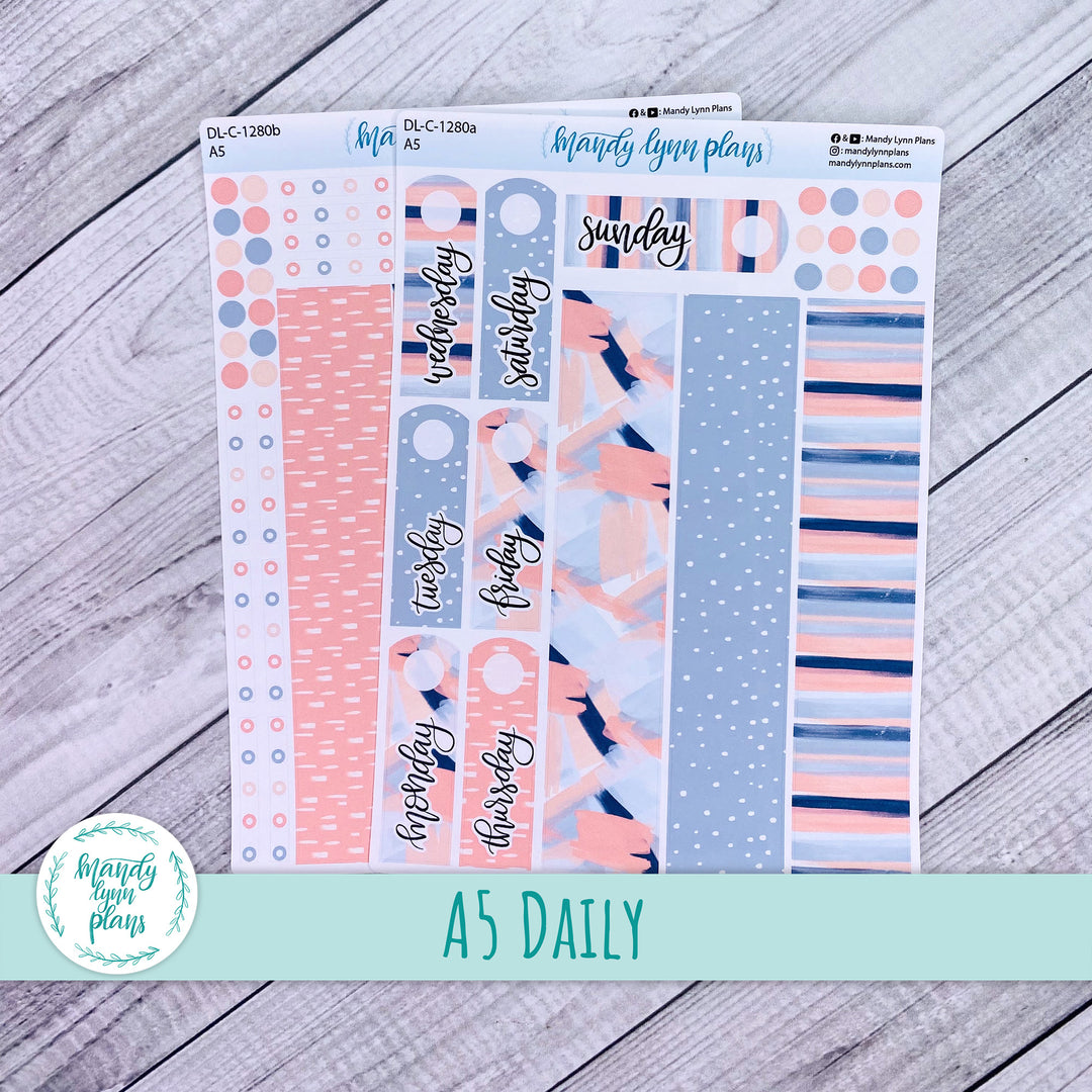 A5 Daily Kit || Navy Blush || DL-C-1280