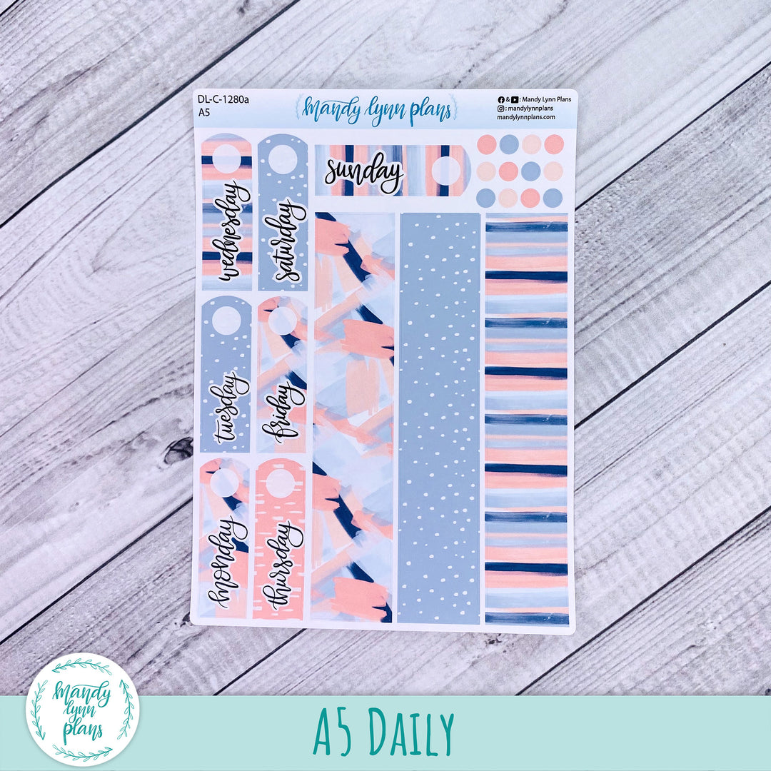 A5 Daily Kit || Navy Blush || DL-C-1280