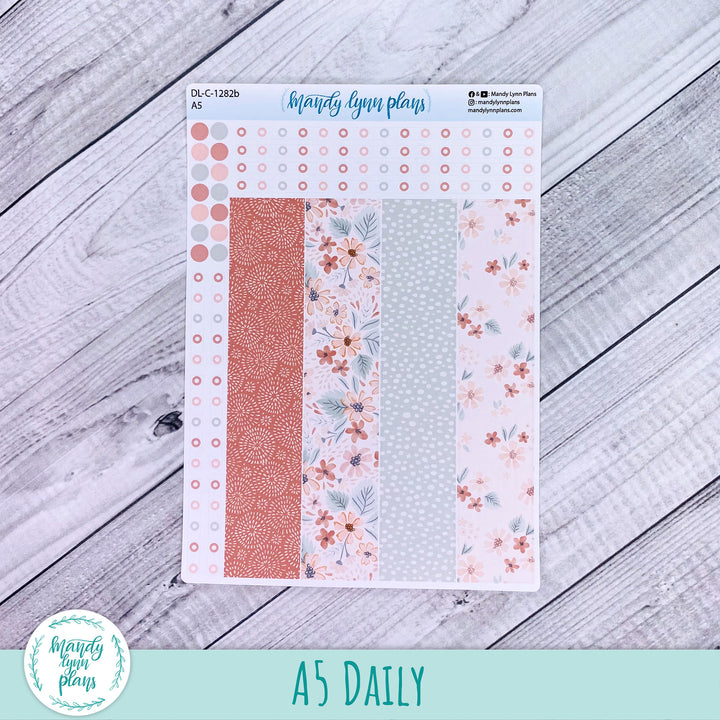 A5 Daily Kit || Misty Rose Floral || DL-C-1282